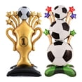 thumbnail image 1 of Set de globos YiYou de 157 cm con trofeo de fútbol de mylar, 1 of 7