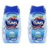 2 Pack - TUMS Smoothies Tablets Berry Fusion 60 Tablets Each