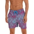 thumbnail image 5 of M-XXXL Mens Boys Swim Trunks Swim Shorts Swimwear Beachwear Underwear Swimsuit Board Shorts With Pockets Swimming Surfing Beach Pants Casual Purple XXL, 5 of 8