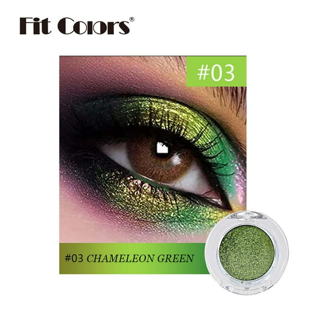 Iumwxz Optical Color Changing Longan Shadow Powder, Metal Texture Polarized Glitter Eye Shadow Sequins