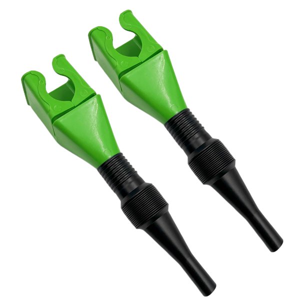 Embudo de combustible de gasolina para automóvil Herramientas de cambio de aceite de embudo de llenado de manos libres (verde)