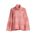 thumbnail image 4 of Time and Tru Women's Ombre Cowl Neck Pullover Sweater, Midweight, Sizes XS-XXXL, 4 of 5