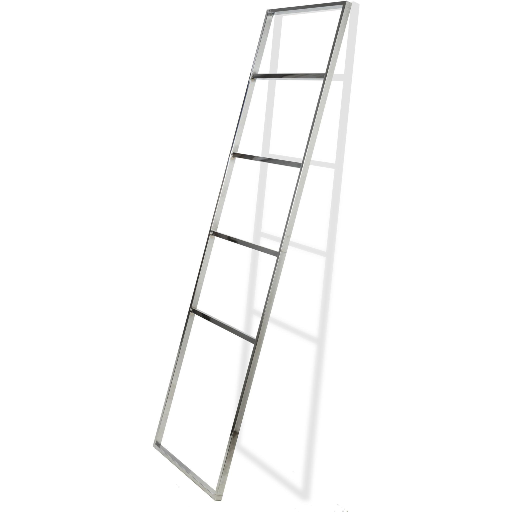 CP Standing Towel Rack Ladder for Bathroom Spa Towel Hanger, Stainless