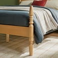 thumbnail image 3 of Traditional Walker Edison Easy Assembly Solid Wood Vivienne Queen Bed - Natural, 3 of 16