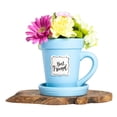 thumbnail image 6 of Blue Flower Pot Mug - &ldquo;Best Friend&rdquo; Without Scripture, 6 of 6
