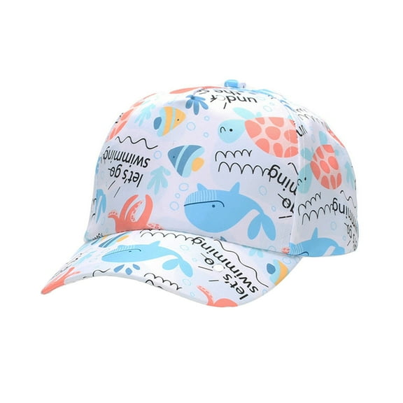 WUXIAN Boys Girls Sun Hats Baseball Cap Baby Cap Sun Hat Print Dinosaur Animal Pattern And Solid Color Hat Summer Cute Safari Hat,Light Blue,One Size