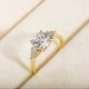 thumbnail image 2 of 2CT 925 Sterling Silver Engagement Rings for Women Round Cut 3-Stone Promise Rings for Her Cubic Zirconia CZ Wedding Bands Size 3-11, 2 of 4