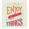 thumbnail image 3 of Ambesonne Saying Shower Curtain, Positive Outlook on Life, 69"Wx84"L, Multicolor, 3 of 3