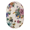 thumbnail image 5 of Unique Loom Blossom Collection Area Rug - Laura (4' x 6' Oval Ivory/Black), 5 of 7