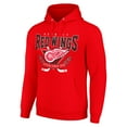 thumbnail image 2 of Men's Starter Red Detroit Red Wings Team Logo Graphic Fleece Tri-Blend Pullover Hoodie, 2 of 3