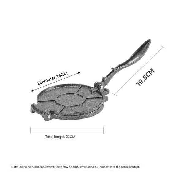 Aluminum Alloy Mexican Tortilla Press - Small White Dough Press Tool for Round Dumpling Wrappers & Tortillas, Time-Saving Kitchen Gadget for Lazy Cooks, Custom Branding Available, Export Quality for