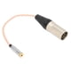 thumbnail image 4 of Cable adaptador de auriculares balanceado XLR de 4 pines a conector hembra de 2,5 mm, 5,9 pulgadas de largo, 4 of 8