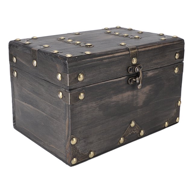 Wooden Storage Box, Exquisite Craft Wooden Jewelry Storage Box Sturdy for Home 6301A-02