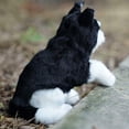 thumbnail image 5 of Juguete de peluche con simulación de perro husky, modelo animal, 23 cm, regalo para niños, 5 of 5