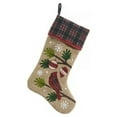 thumbnail image 1 of Manor Luxe Cardinal Noel Peace Jute Christmas Stocking, 1 of 4