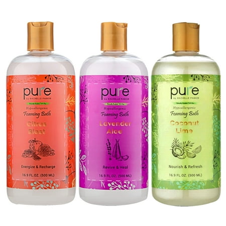 - PURE Aromatherapy Bubble Bath set, Organic Essential Oils Bath Foam