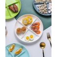 thumbnail image 3 of Fruit Bowls Resin Partition Platey Nutrition Fitness Four-Three-Partition Plate Fast Plate Snacks Platter Fruit, 3 of 5