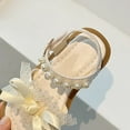 thumbnail image 5 of Otqutp Toddler Jelly Sandals 7 Girls Summer New Pearl Mesh Soft Bottom Princess Shoes Sandals, 5 of 9