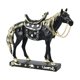 thumbnail image 2 of Estatua de caballo, decoración, figura coleccionable, regalo de cumpleaños, centro de mesa, obra de arte, manualidades Negro, 2 of 7