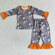 thumbnail image 1 of Ropa de dormir de Halloween para niños, conjunto de pantalones de fantasma de calabaza para niños, pijamas para niños, ropa para bebés, ropa para niños, venta al por mayor, 1 of 2