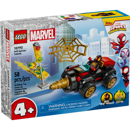 LEGO - Marvel Drill Spinner Vehicle, Miles "Spin" Morales Car, Marvel Toy, 10792