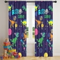 thumbnail image 5 of Blackout Kids Curtains,Space Dinosaurs Astr Dino Pattern Childrens Insulated Curtains Set Of 2,Bedroom Essentials,Toddler Room Decor 42"x84", 5 of 5