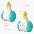 thumbnail image 4 of Dosaele Pet Toy, Plastic Tumbler Chicken Interactive Toy Automatic Electric Cat Funny Teaser with Sound Pet Supplies for Kitten Dogs, 4 of 5