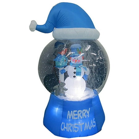 airblown inflatable 6 5 39 snow globe with walmart com discount christmas inflatables