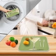 thumbnail image 3 of Yayeee Dish Drying Mat for Kitchen Counter 18" x 24" Microfiber Super Absorbent Coffee Decorative Pad, Martini with Olive, 3 of 9