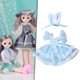 thumbnail image 5 of Ropa de muñeca, trajes de , colecciones de trajes encantadores para recién nacidas de 30cm/, cumpleañ Azul Yotijar Trajes de muñecas BJD, 5 of 8