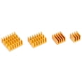 thumbnail image 3 of Juego de disipadores de calor de CPU de aluminio dorado de 20 piezas para Raspberry Pi 2, 3, 4 modelos B, adhesivo incluido, 3 of 7