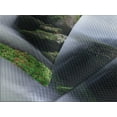 thumbnail image 4 of Ambesonne Nature Quilted Bedspread Set 3 Pcs, Trees Flowers Waterfall, Queen Size, Green White, 4 of 5