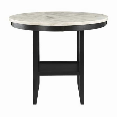 Global Furniture USA D40011 Light Gray Marble Bar Set with D1622 Bar Stool