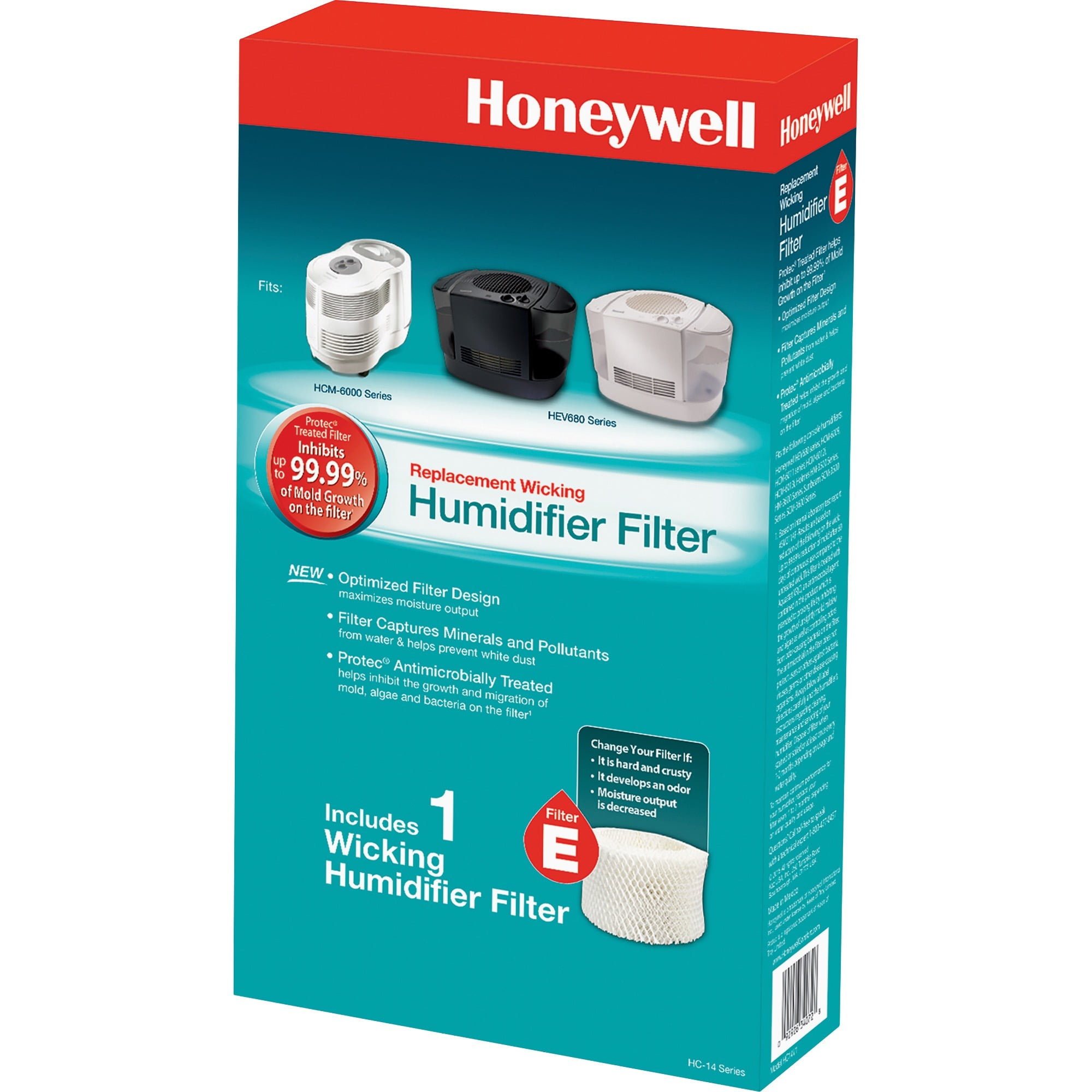 Honeywell, HWLHC14V1, Topfill Humidifier Replacement Filter, 1, White