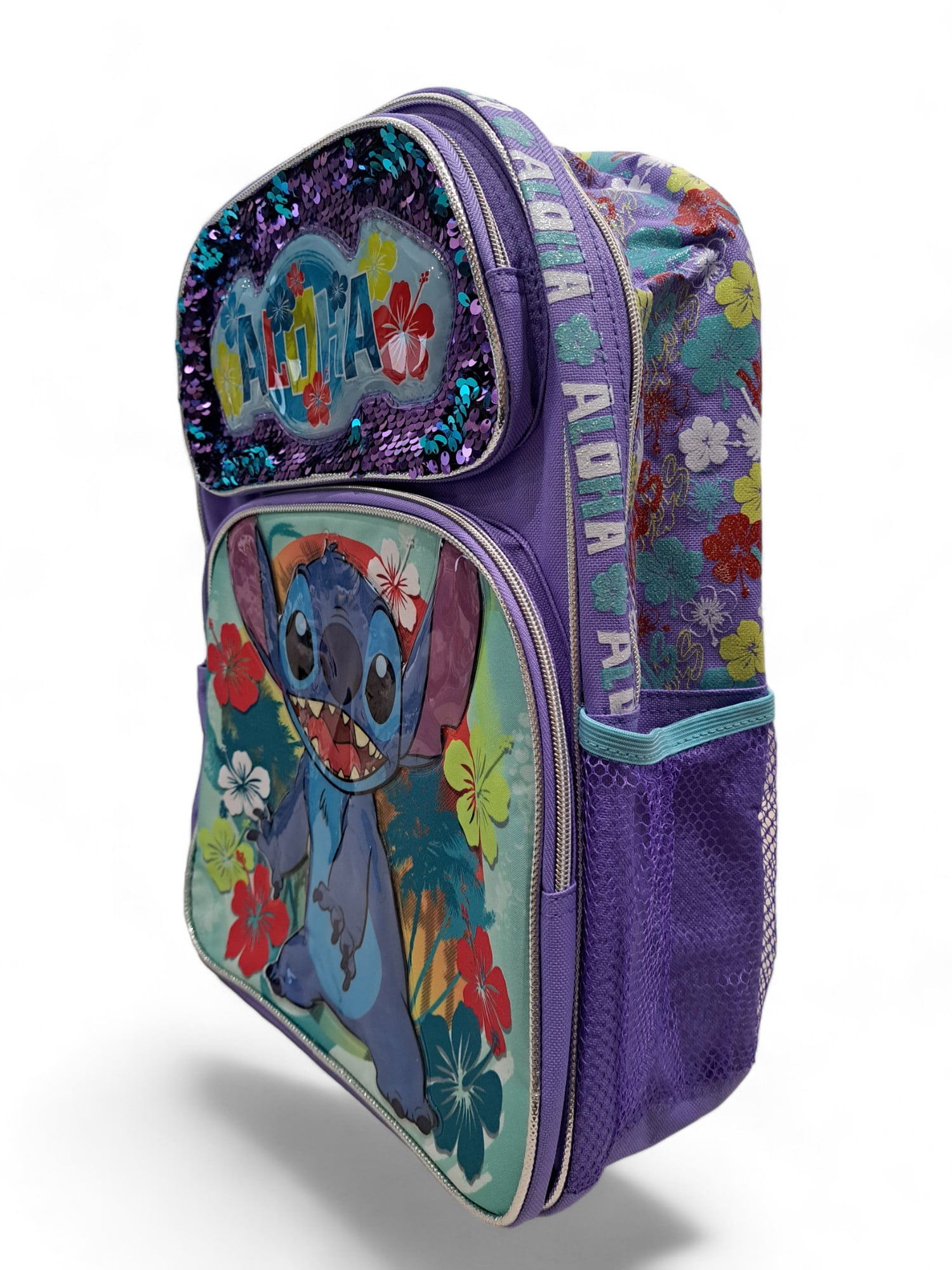 Backpack - Disney - Lilo and Stitch Purple Sequin