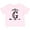 AD-Pink, variant on Letter G Monogram Tribal Arrow Girls Toddler T-Shirt