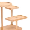thumbnail image 3 of Display Riser Desktop Cabinet Organizer Wood Display Stand Shelf for Dolls Collection Flower Pot Dessert Cupcake Party,1 * Wooden Display Rack, 3 of 6