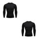 thumbnail image 3 of Sonducket Ropa interior térmica para hombre, medias elásticas, camisetas cálidas para correr en invierno, ropa deportiva de compresión, Negro, XL 2Conjunto, 3 of 6