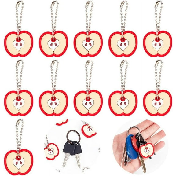 30 Pcs Key Cover Caps Cute Key Ring Covers Key Protector Cover Cartoon Identity Key Cover House Key Case Anti-Lost Key Sleeve Plastic Decorations Fits Most Standard Keys grey