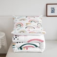 thumbnail image 4 of YST Rainbow Comforter Set Colorful Stripes Bedding Set Multicolor Comforter Cartoon Style Quilted Duvet Set for Kids Boys Girls Microfiber Full, 4 of 5