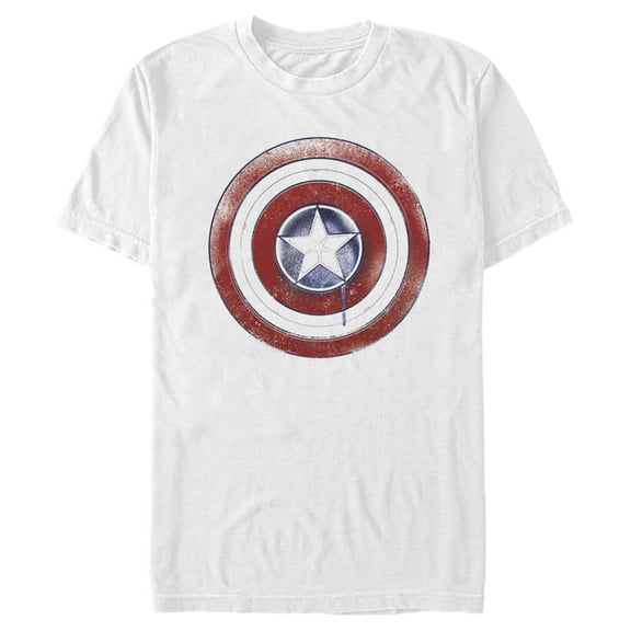 Men's Marvel The Falcon and the Winter Soldier Paint Shield Graphic Tee White X Large