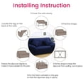 thumbnail image 6 of Sofa Cover Stretch Couch Cover Sofa Slipcovers for 4 Cushion Couch with 1 Free Pillow Case (4 Seater Sofa 220-300cm), 6 of 8