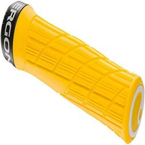 Ergon - GE1 Evo Ergonomic Lock-on Bicycle Handlebar Grips | for Mountain, Trail and Enduro Bikes | Slim Fit | Yellow Mellow