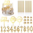thumbnail image 1 of Decoraciones para tartas Yerliker Happy Birthday, 34 unidades, 1 of 6