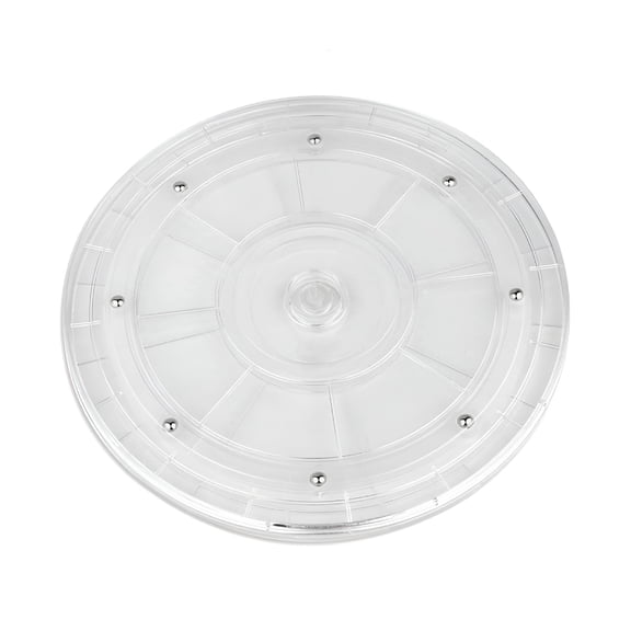 ACDANC Heavy Duty Lazy Susan Turntable Organizer Acrylic 8" Organizers for Kitchen Corner Cabinets Spice Rack Cake Decorating TV Laptop Computer Monitor