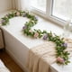 thumbnail image 5 of Guirnalda de Rosas Artificiales Qazbgdl, Arco de Flores de Plástico Blanco y Rosa de 178 Cm para Decoración de Bodas, Paquete de 1, 5 of 6