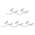 thumbnail image 1 of Unique Bargains 10Set Ribbon Crimp Clamp Ends Lobster Claw Clasps & Chain 20mm Silver Tone for DIY, 1 of 7
