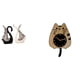 thumbnail image 1 of estatua de cisne,Figuras de cisne,estatuas,decoración del hogar,fiesta de bodas,Reloj de pared,Reloj de pared decorativo con diseño de gato para sala de estar,silencioso,Reloj de pared de, 1 of 8