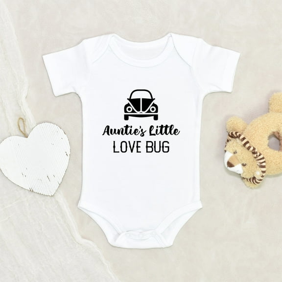 Newbabywishes - Cute Auntie's Little Lovebug Baby Clothes for Boys and Girls - Aunt Baby Clothing