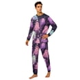 thumbnail image 2 of Halloween Pajamas, Pastel Tie Dye Matching Family Pajamas Pink Purple Ghost Print Long Sleeve Two Piece Pajama Set Soft Sleepwear Nightwear Loungewear Girly Casual Photos, 2 of 6